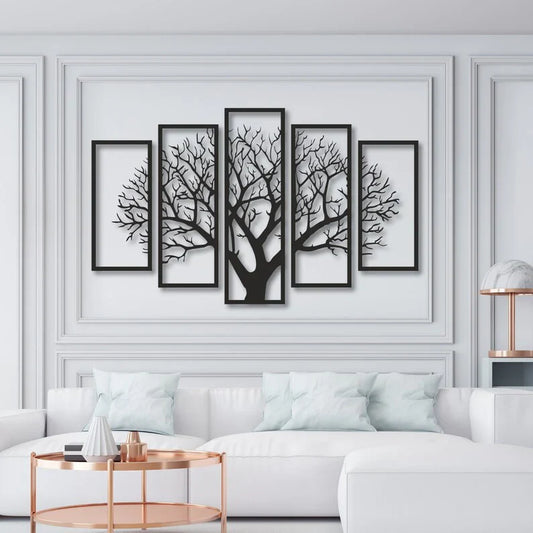 5 Frame Tree Panel For Wall Decor